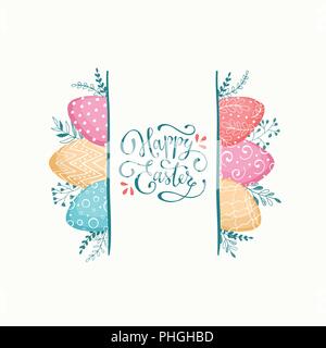 Ostern Grußkarte Stock Vektor