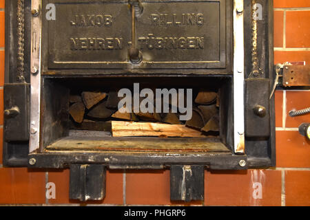 Holzofen; Backofen; Ofen; Backhaus; Protokolle; Stockfoto