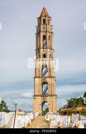 Überwachung Turm von Sklaven der Manaca Iznaca Zucker fabbica Stockfoto