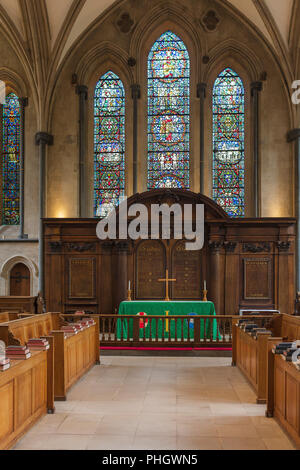 Temple Church interior, London, England, Großbritannien Stockfoto