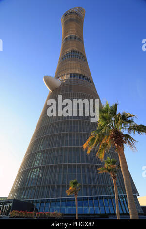 Aspire Tower in Doha, Katar Stockfoto