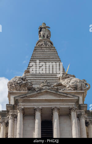 St. George's Kirche (1730), Bloomsbury, Holborn, London, England, Großbritannien Stockfoto