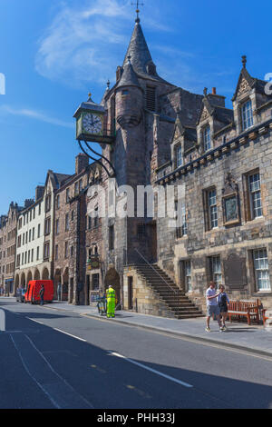 Canongate Tolbooth (1561), Royal Mile, Edinburgh, Schottland, UK Stockfoto