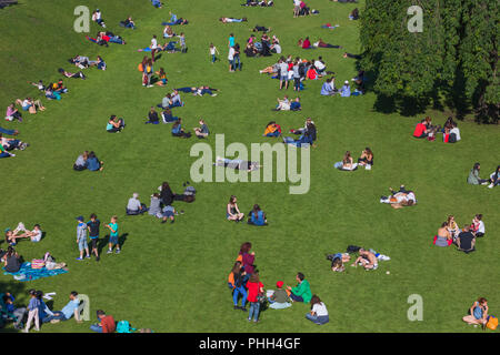 Die Princes Street Gardens, Edinburgh, Schottland, Großbritannien Stockfoto