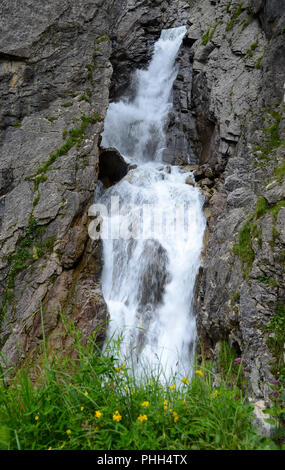 Wasserfall; Simms-Waterfall; Lech - Tal; Österreich; Stockfoto