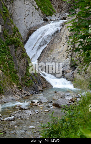 Wasserfall; Simms-Waterfall; Lech - Tal; Österreich; Stockfoto