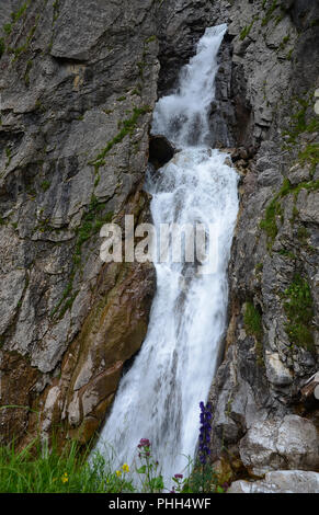 Wasserfall; Simms-Waterfall; Lechtal; Österreich; Tirol; Stockfoto