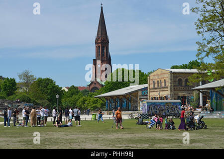 Görlitzer Park, Kreuzberg, Berlin, Deutschland Stockfoto