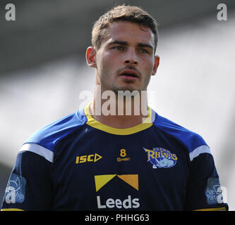 Emerald Headingley Stadium, Leeds, Großbritannien. 1. September 2018. Rugby League Super 8 Qualifier Rugby League zwischen Leeds Rhinos vs Hull Kingston Rovers; Leeds Rhinos Steve Ward. Dean Williams Stockfoto