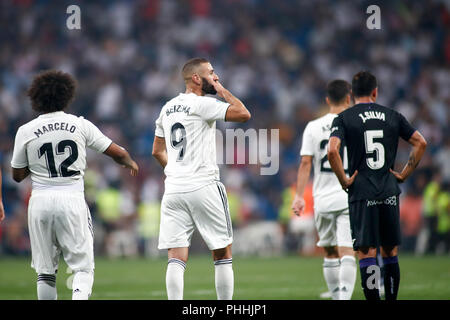 Während der spanischen Liga, der Primera División, Fußballspiel zwischen Real Madrid und Leganes am September 01th, 2018 in Santiago Bernabeu in Madrid, Spanien. 1. Sep 2018. Quelle: AFP 7/ZUMA Draht/Alamy leben Nachrichten Stockfoto