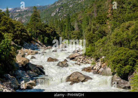 Merced River Landschaft im Yosemite Stockfoto