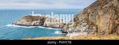South Stack Leuchtturm auf Anglesey, Wales, Großbritannien Stockfoto