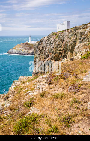 South Stack Leuchtturm auf Anglesey, Wales, Großbritannien Stockfoto