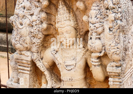 In der Nähe von antiken Guardstone, Muragala, Anuradhapura, Sri Lanka Stockfoto