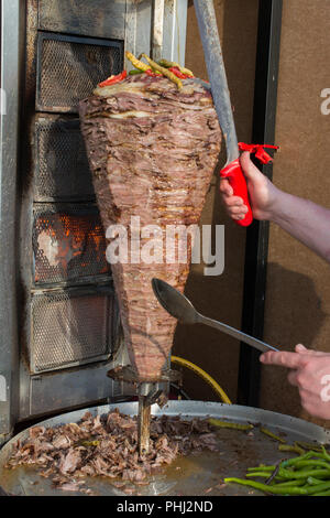 Traditionelle türkische Döner Grill Stockfoto