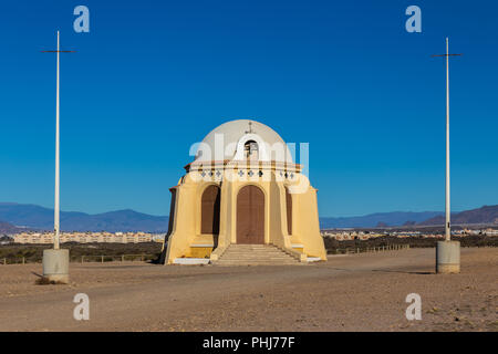 Heiligtum der Jungfrau des Meeres, dem Schutzpatron der Seeleute. Torregarcia. Almeria. Spanien. Stockfoto