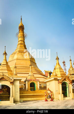 Sule Pagode in Yangon. Stockfoto