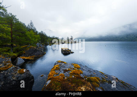 Super abend Landschaft auf Innerdalsvatna See Stockfoto