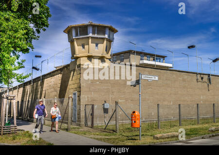 Wachturm, Stasi-Gedenkstaette, Genslerstrasse, Hohenschönhausen, Lichtenberg, Berlin, Deutschland Stockfoto