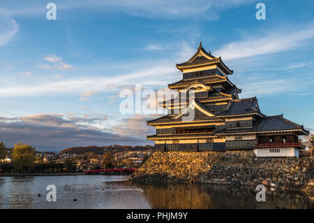 Matsumoto Burg, nationaler Schatz von Japan Stockfoto