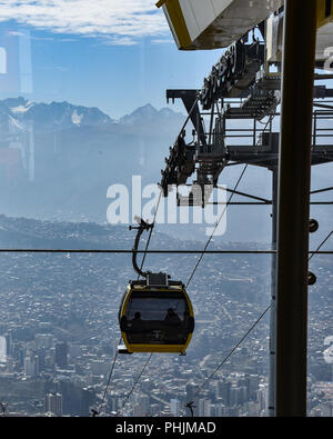 Mi Teleferico, der Öpnv-System, in El Alto, La Paz, Bolivien Stockfoto