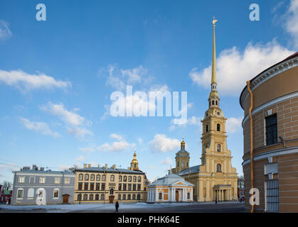 Peter und Paul Kathedrale in St. Petersburg Stockfoto