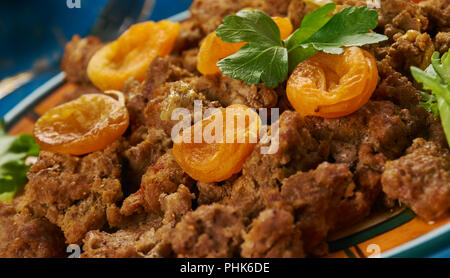 Südafrikanischen Kalahari Hackfleisch curry Stockfoto