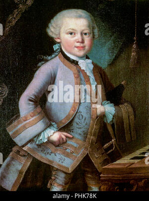 Porträt von Wolfgang Amadeus Mozart Stockfoto