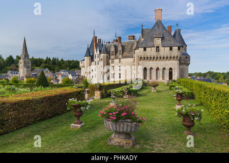 Langeais Schloss an der Loire - Frankreich Stockfoto