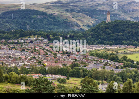 Stadtbild von Stirling Castle, Stirlingshire, Schottland, UK Stockfoto