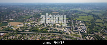 Luftaufnahme, TechnologiePark Dortmund, Technische Universität Dortmund, TU Dortmund, Dortmund TechnologieZentrumDortmund, TZDO, Ruhrgebiet, Nordrhein- Stockfoto