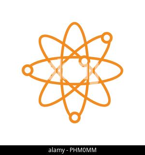 Atom Wissenschaft Orbit Umrisse Vektor Symbol Grafik Logo Design Template Stock Vektor