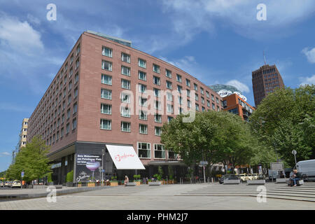 Hotel Grand Hyatt, Marlene-Dietrich-Platz, Potsdamer Platz, Tiergarten, Mitte, Berlin, Deutschand Stockfoto