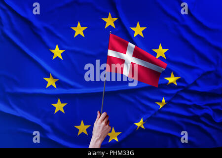 Flagge der Europäischen Union Stockfoto