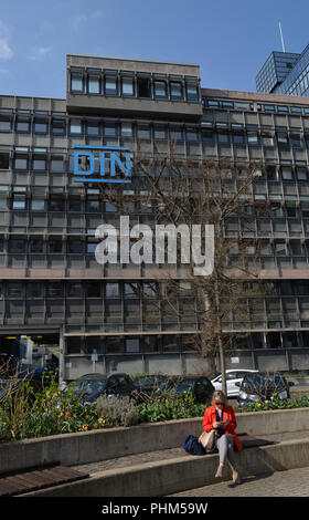 DIN, Burggrafenstrasse, Tiergarten, Mitte, Berlin, Deutschland Stockfoto