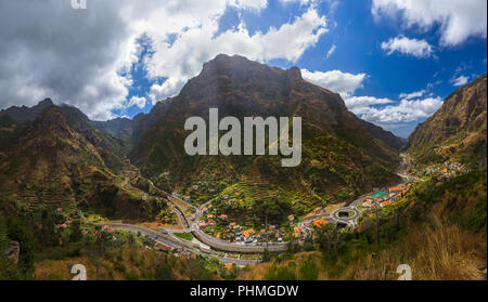 Mountain Village Serra de Aqua-Madeira Portugal Stockfoto