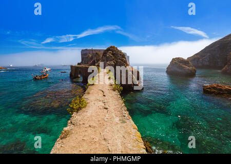 Festung in Berlenga Insel - Portugal Stockfoto