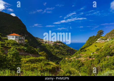 Dorf Boaventura in Madeira Portugal Stockfoto