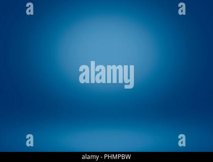 Abstrakt Blau leere Zimmer Beleuchtung Studio Hintergrund mit leeren Raum für Ihr Design. Stockfoto