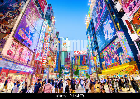 Akihabara Tokyo Electric Town Japan Plakate Stockfoto