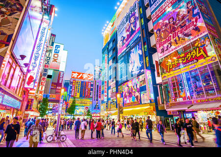 Akihabara Tokyo Electric Town Japan Plakate Stockfoto