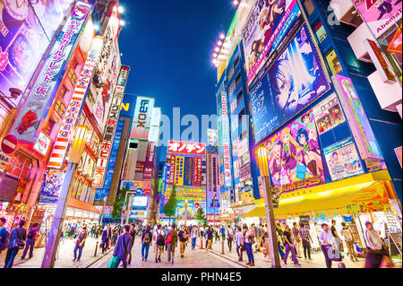 Akihabara Tokyo Electric Town Japan Plakate Stockfoto