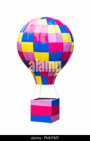 Hot Air Balloon Modell isoliert Stockfoto