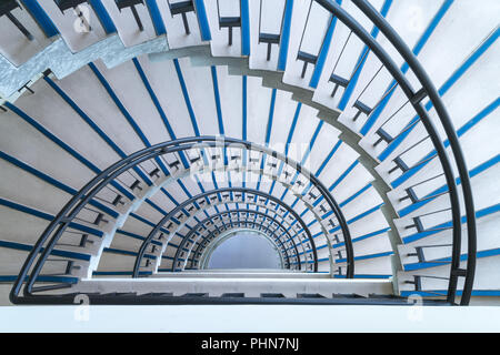 Halbkreis Wendeltreppe closeup Stockfoto