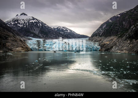 Tracy Arm fjord Landschaft im Juni in Alaska Stockfoto