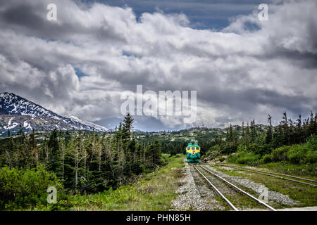 White Pass und Yukon Railway, Skagway, Alaska Stockfoto