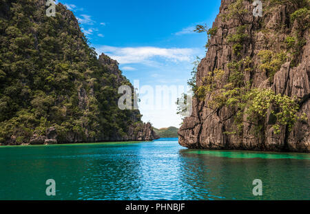 Wunderschöne tropische Insel Landschaft, Coron, Palawan, Philippinen Stockfoto