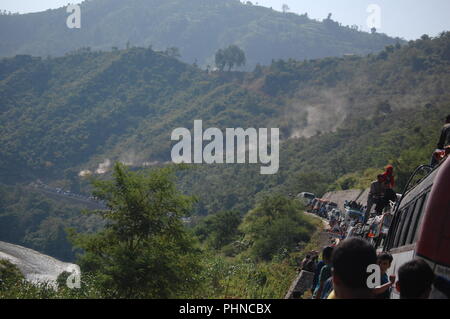 Entlang der Autobahn, Sindhuli, Nepal Stockfoto