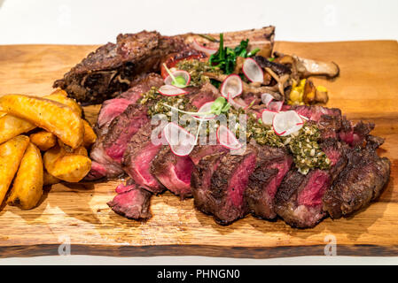 Tomahawk Rindersteak Stockfoto