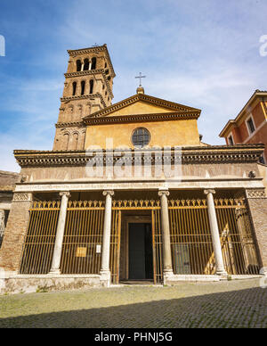 Kirche San Giorgio in Velabro Fassade in Rom Stockfoto